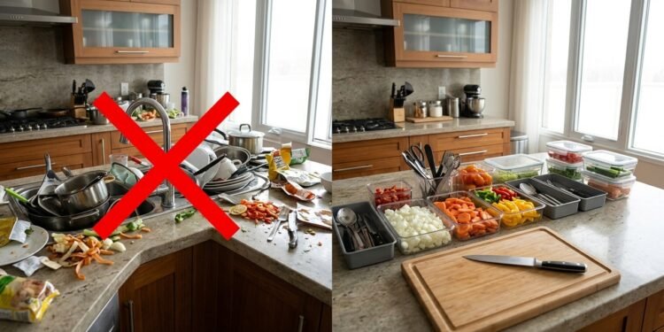 A técnica que organiza tudo antes de você cozinhar