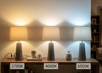 O que significa “2700K”, “4000K” e “6500K” nas lâmpadas?