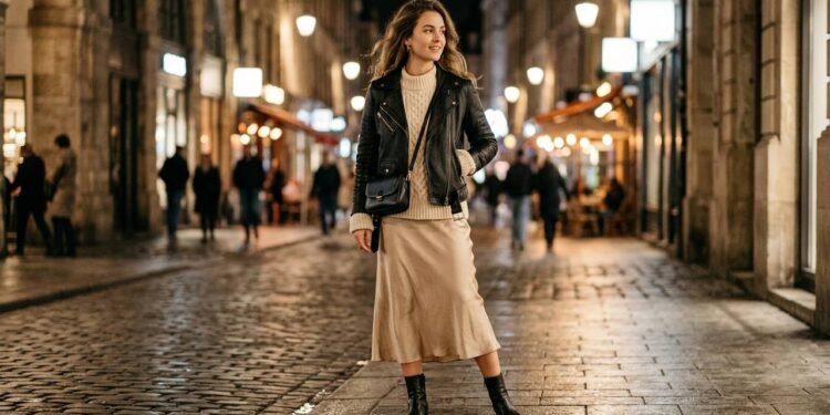 O guia prático do mix de texturas: como harmonizar peças de couro, tricô e cetim no mesmo look noturno sem errar na composição visual