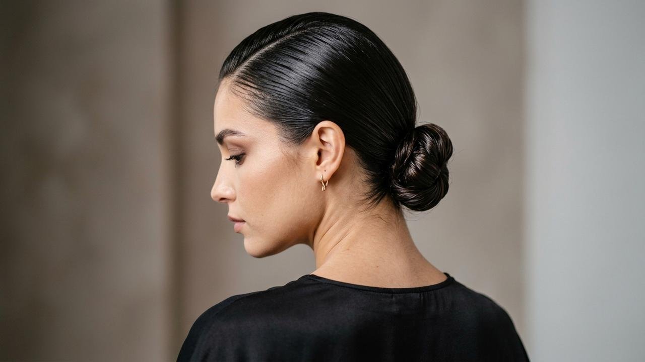 cabelo com efeito molhado