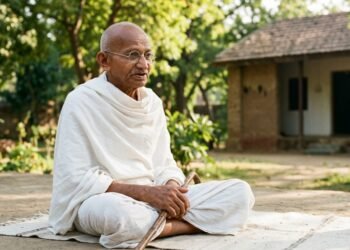 Mahatma Gandhi, pacifista: “Dar água em troca de água não é nada; a verdadeira grandeza consiste em retribuir o mal com o bem.”