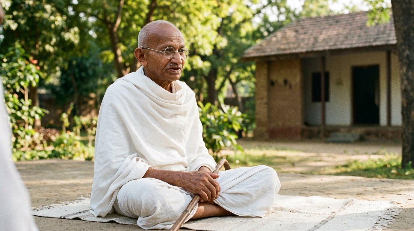 Mahatma Gandhi, pacifista: “Dar água em troca de água não é nada; a verdadeira grandeza consiste em retribuir o mal com o bem.”