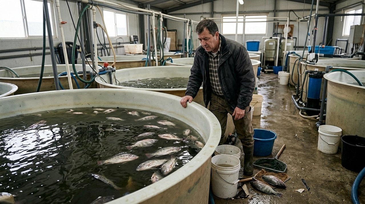 Piscicultor perde milhares de peixes durante uma madrugada após sistema de oxigenação dos tanques parar de funcionar e começa discussão sobre defeito no equipamento instalado meses antes