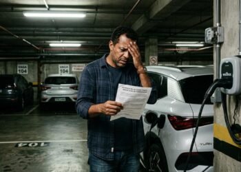 Morador instala tomada para carregar carro elétrico na própria vaga, gasta R$ 7 mil na instalação e condomínio manda desligar equipamento por falta de aprovação técnica