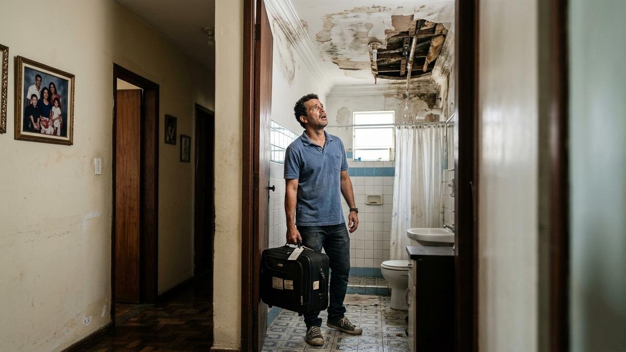 vazamento em apartamento