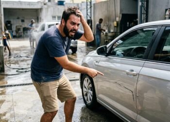 Homem deixa carro no lava-jato e percebe arranhões novos na pintura ao buscar veículo; empresa afirma que marcas já existiam