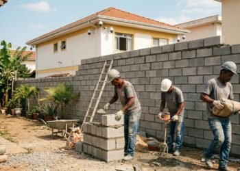 Família constrói muro alto para impedir que câmeras do sobrado vizinho alcancem o quintal, mas estrutura deixa cozinha da casa ao lado praticamente sem iluminação durante o dia e conflito termina em pedido para reduzir a altura