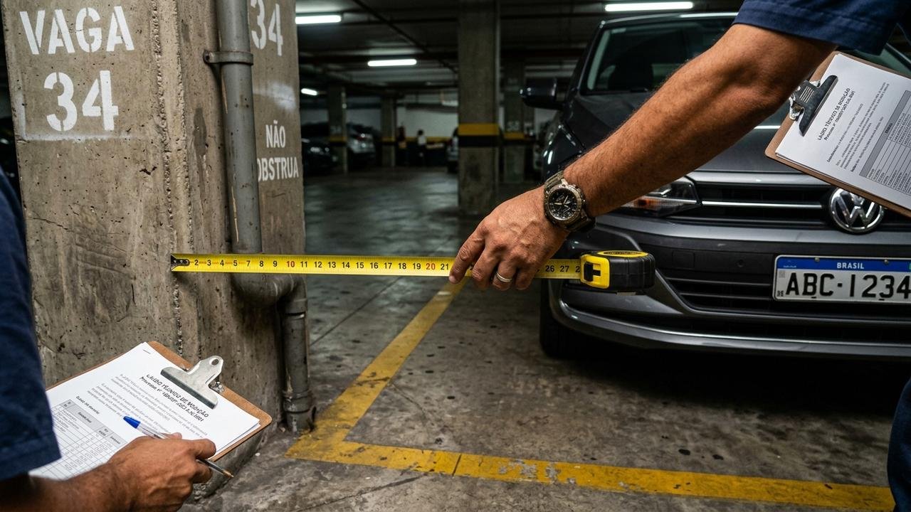 vaga de garagem na planta