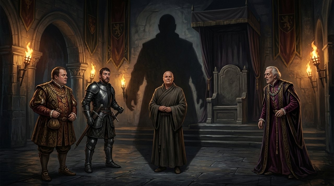 Varys deixou uma reflexão sobre o poder: “O poder reside onde os homens acreditam que ele reside” – Influência, aparência, autoridade e por que acreditar no poder de alguém também ajuda a construí-lo