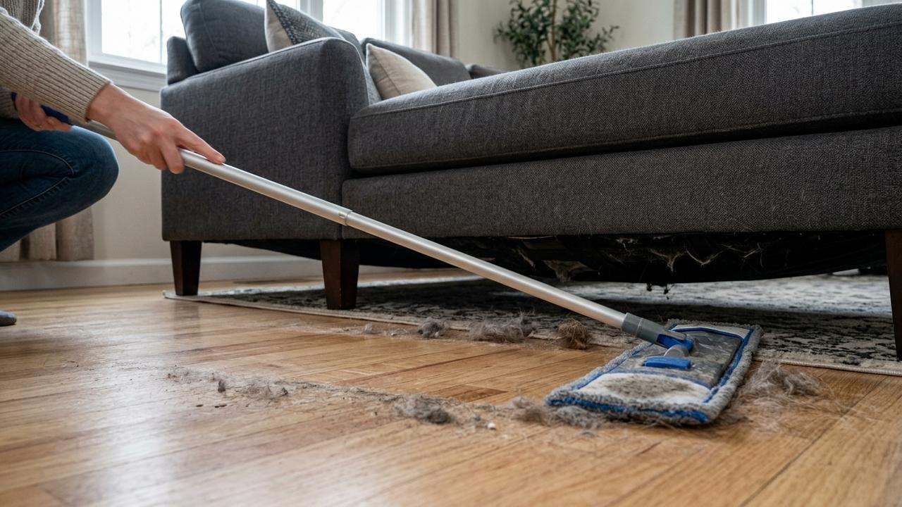 Usar pano de microfibra embaixo da cama: para que serve e quando é recomendado para retirar poeira