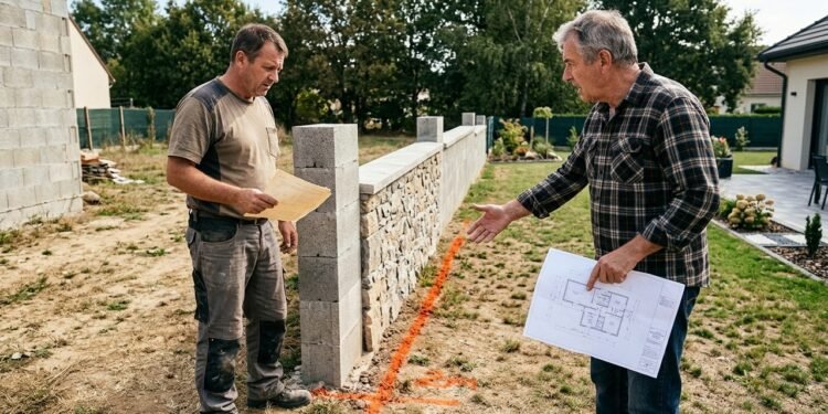 Morador constrói muro depois de medir o terreno com documento antigo e, meses depois, nova medição aponta que parte da estrutura avançou quase dois metros sobre o lote vizinho