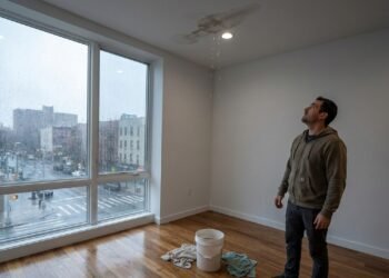 Morador compra apartamento reformado e infiltração escondida aparece na primeira temporada de chuva