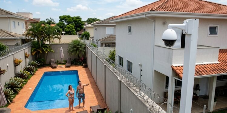 O objetivo era nobre e compreensível: garantir a proteção integral de sua família instalando um circuito fechado de televisão com lentes de altíssima definição.