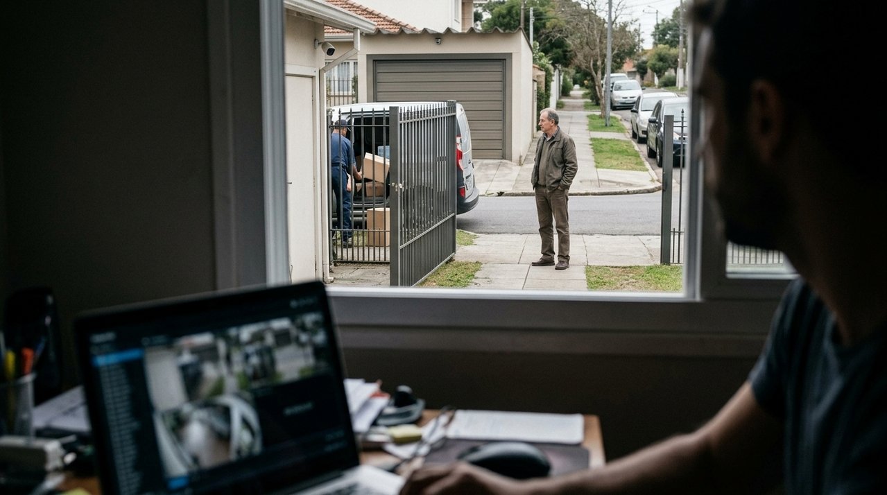 Morador instala câmera e grava vizinho parando diante de sua casa quase todos os dias para observar visitantes e entregas; comportamento repetido termina em conflito sobre privacidade
