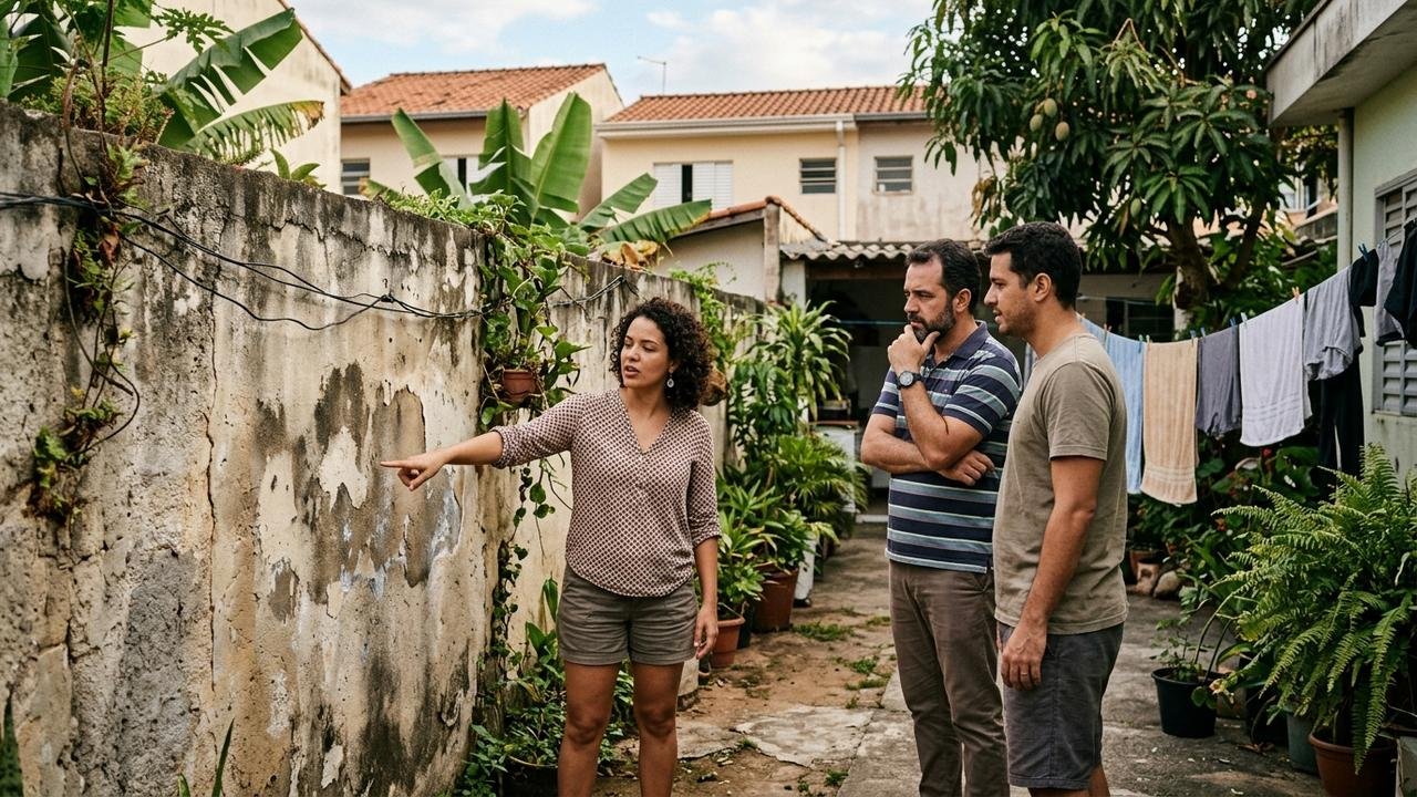 infiltração água do vizinho