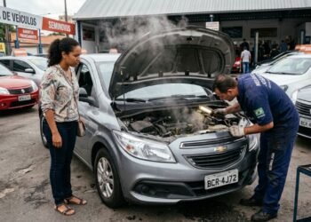 Cliente compra carro seminovo em concessionária, o motor funde 45 dias após a entrega e a loja se recusa a pagar o conserto alegando que a garantia era apenas para o câmbio; o Procon intervém e esclarece que o Código de Defesa do Consumidor garante cobertura integral por 90 dias