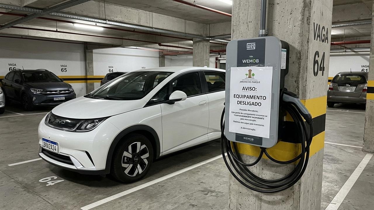 carregador de carro elétrico em condomínio