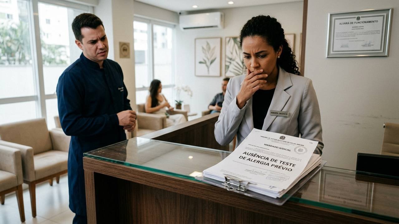Cliente sofre reação alérgica grave após micropigmentação sem teste prévio e clínica é condenada a pagar R$ 15 mil por falha na informação