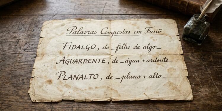 Diferentemente de uma simples união, pelo menos um dos elementos originais sofre alguma alteração sonora ou perde parte de sua forma durante a criação da nova palavra.