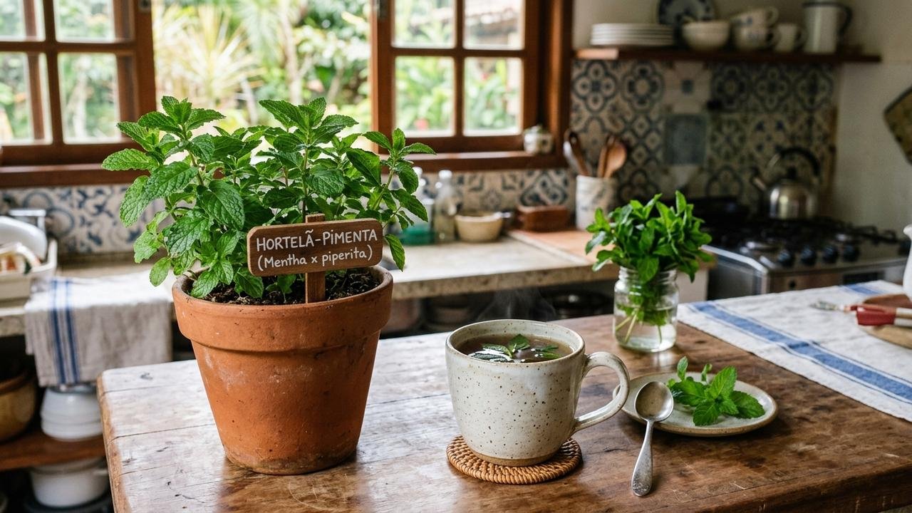 Homem cultiva hortelã no quintal há anos e só depois descobre por que a planta também aparece entre os fitoterápicos utilizados para determinados sintomas digestivos
