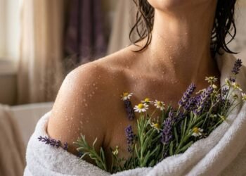 O ritual relaxante do body splash pós-banho: como os aromas suaves de lavanda e camomila preparam o corpo para uma noite de sono profundo