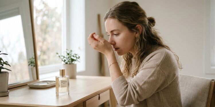 Por que certos perfumes parecem desaparecer da pele em poucos minutos