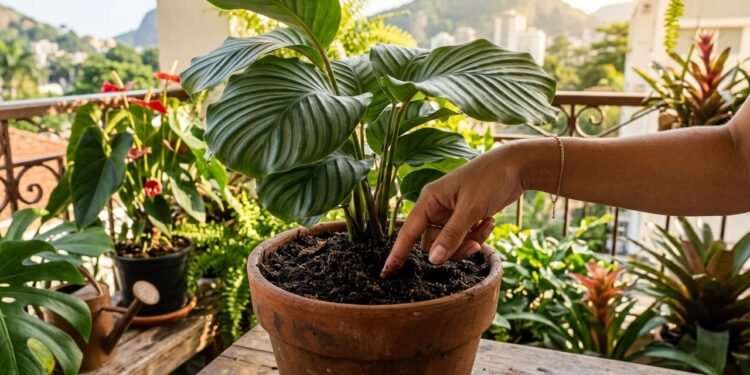 plantas no calor