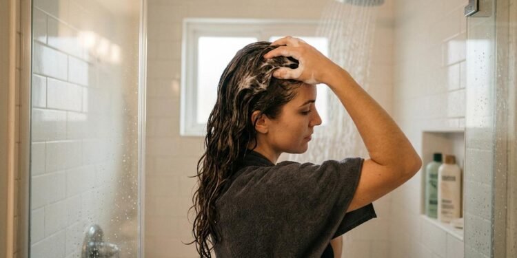 O shampoo tem como principal objetivo remover oleosidade, células mortas e resíduos acumulados junto às raízes, e não necessariamente esfregar repetidamente as pontas, que costumam ser as regiões mais secas e frágeis do cabelo.