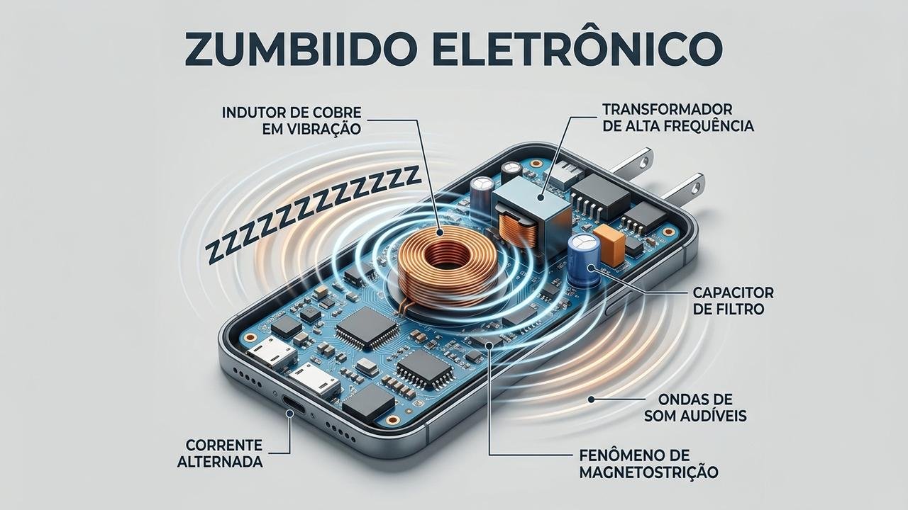 zumbido no carregador