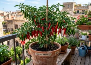 A combinação de vaso, sol e adubação que ajuda a pimenteira a segurar as flores e produzir uma quantidade maior de frutos