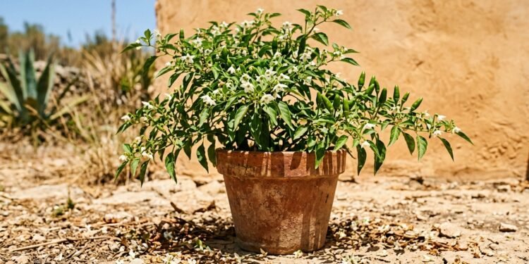 Para que uma flor de pimenteira avance, é necessário que ocorram polinização e fecundação em condições ambientais favoráveis.
