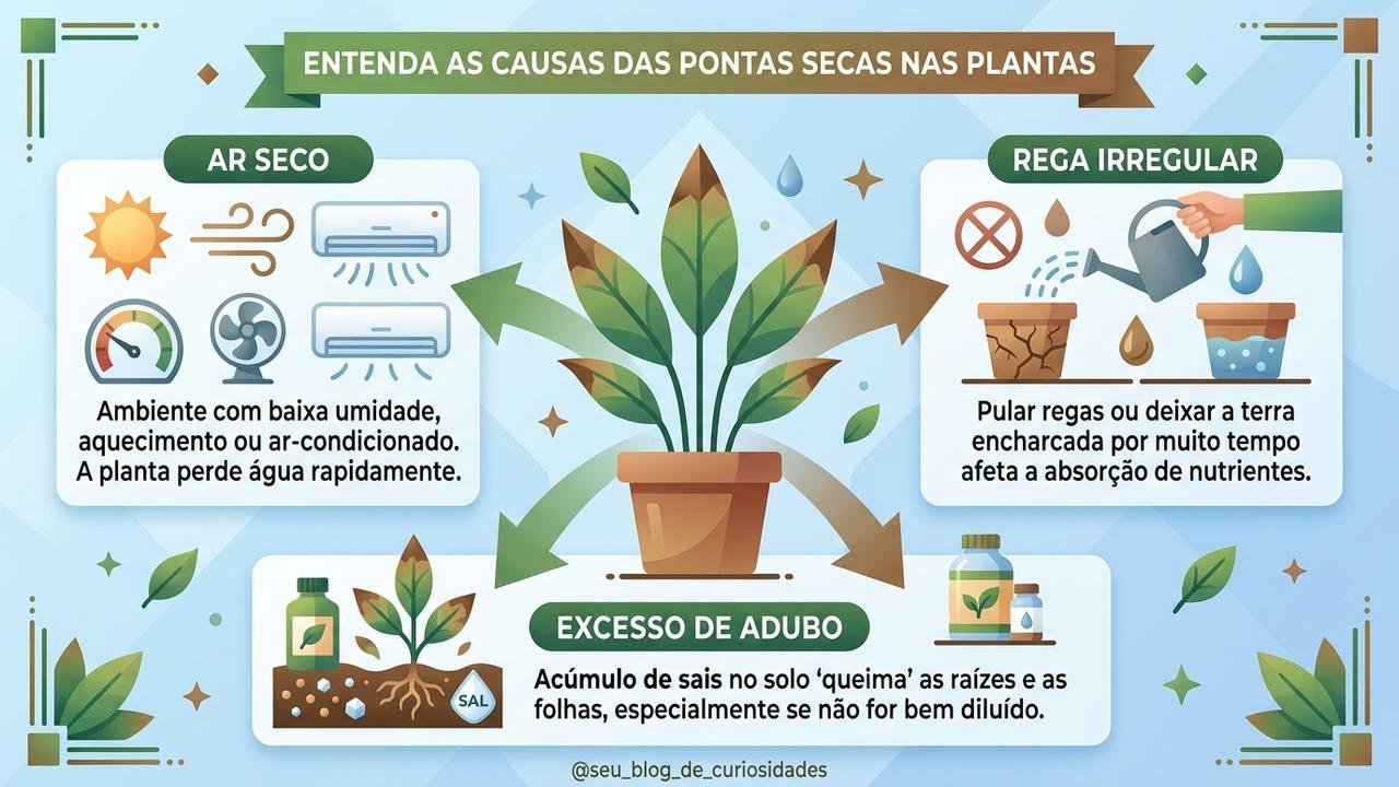 pontas secas nas folhas