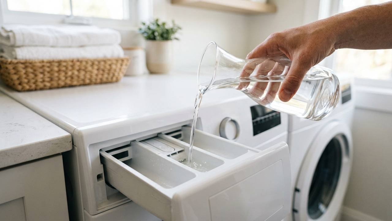 Sem amaciante comercial, nem produtos caros: a dose simples de vinagre branco no ciclo da máquina que relaxa os tecidos e amacia o algodão