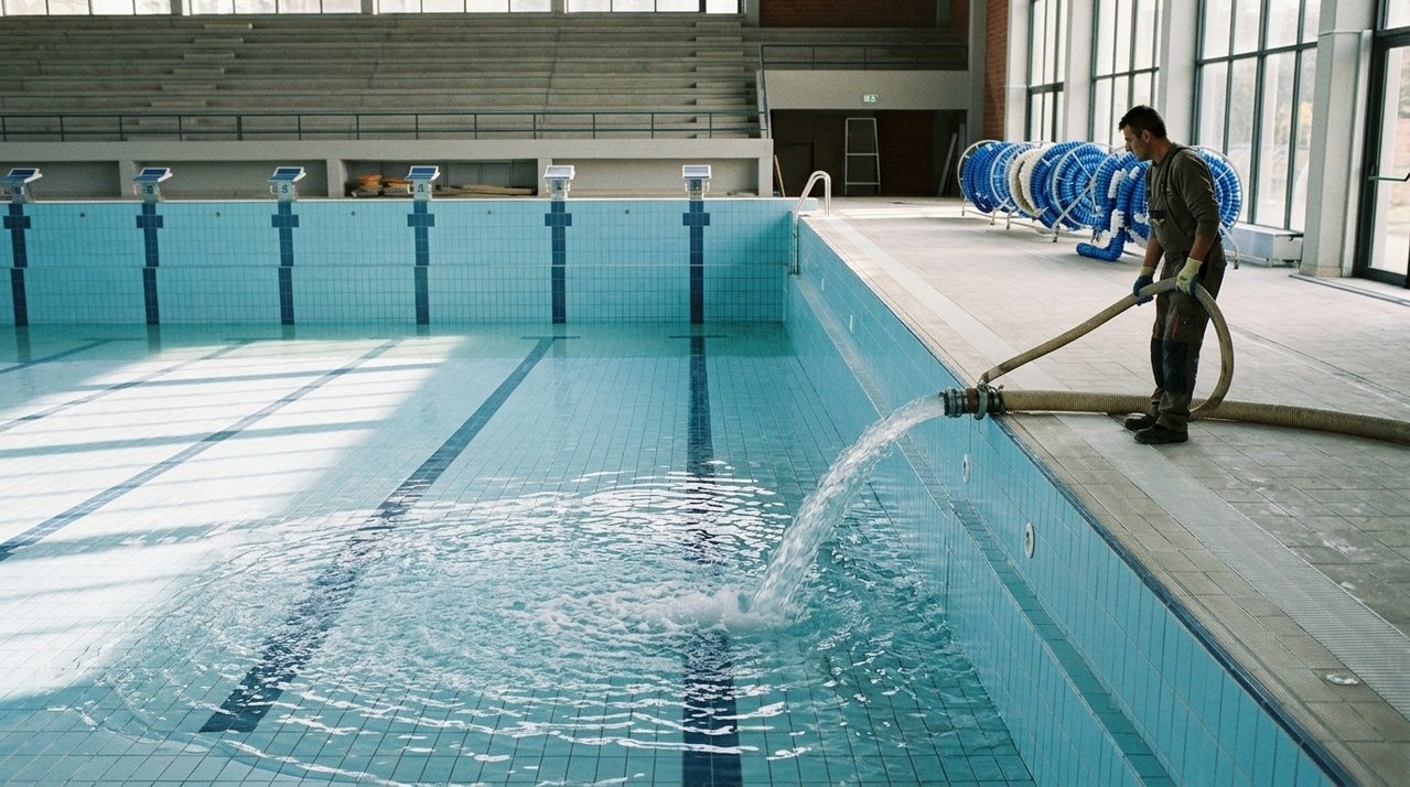 Clube esportivo manda reformar piscina antes de campeonato, enche estrutura na semana da competição e percebe perda de milhares de litros de água por dia