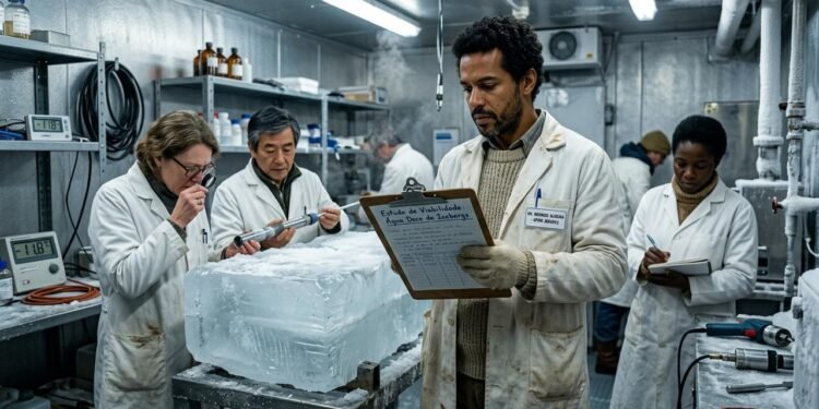 transporte de icebergs