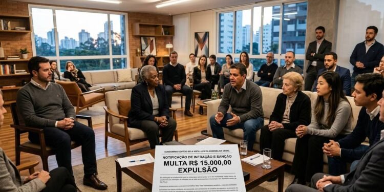 Morador faz festas barulhentas diárias, toma multa de R$ 15 mil e é expulso do próprio apartamento após assembleia histórica de condomínio