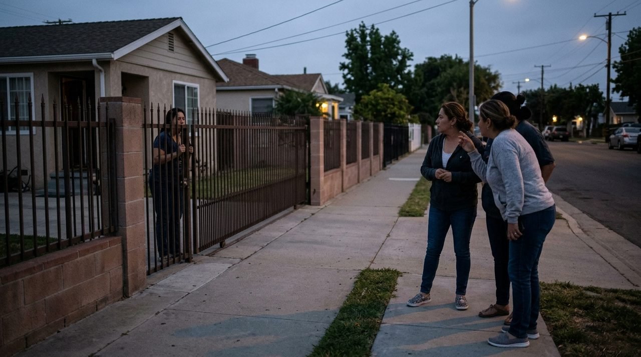 Família percebe que vizinha registra horários de quem entra e sai da casa e repassa informações para outros moradores; situação piora quando detalhes de visitas noturnas começam a circular na rua