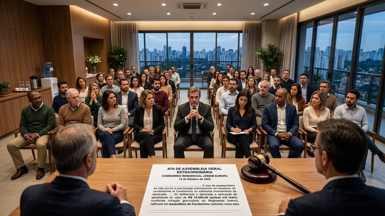 Morador faz festas barulhentas diárias, toma multa de R$ 15 mil e é expulso do próprio apartamento após assembleia histórica de condomínio