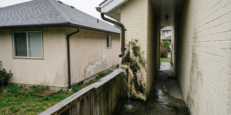 O artigo 1.300 determina que o proprietário deve construir de maneira que seu prédio não despeje águas diretamente sobre o prédio vizinho, o que alcança a preocupação com a forma como telhados e sistemas de escoamento são instalados.