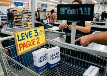 Cliente compra produto em promoção “leve 3, pague 2”, mas desconto não aparece no caixa porque promoção valia apenas para clientes cadastrados no aplicativo