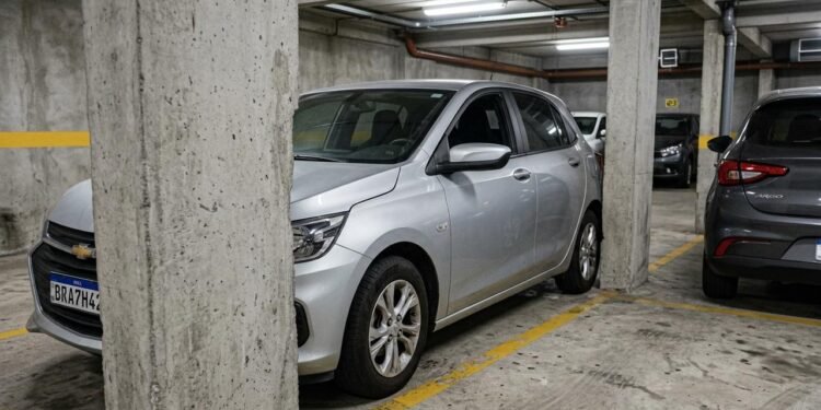 vaga de garagem na planta