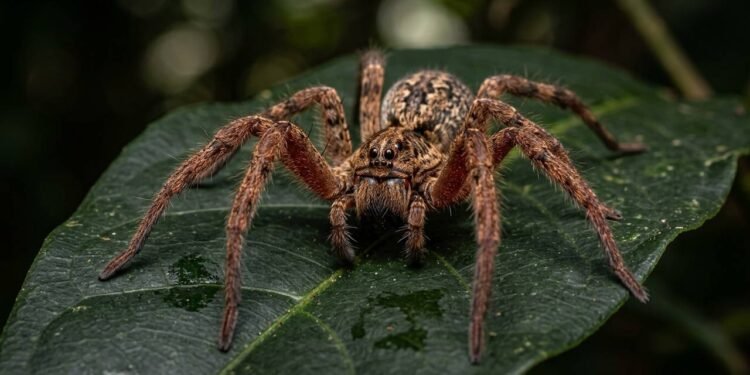 A postura de intimidação e a potência do veneno da aranha-armadeira que revelam um dos maiores interesses médicos da ciência