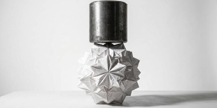 O origami que surpreendeu os engenheiros: a dobradura de papel criada por um jovem de 14 anos que suporta 9.000 vezes o próprio peso