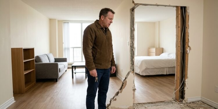 Proprietário aluga apartamento mobiliado por três anos e, ao receber as chaves de volta, descobre que inquilino retirou uma parede para integrar dois cômodos sem pedir autorização