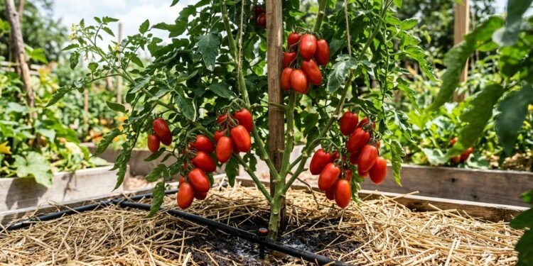 Quando o solo permanece seco por vários dias, o crescimento dos frutos tende a desacelerar e a planta passa por um período de restrição de água.