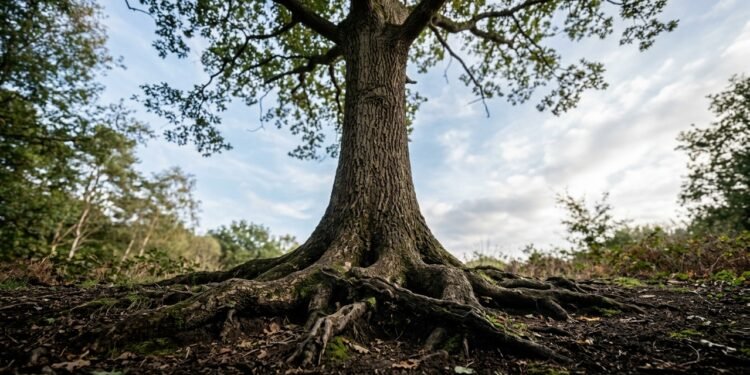 Uma reflexão inspirada em um antigo provérbio: “Nenhuma árvore toca o céu sem antes afundar suas raízes na escuridão”