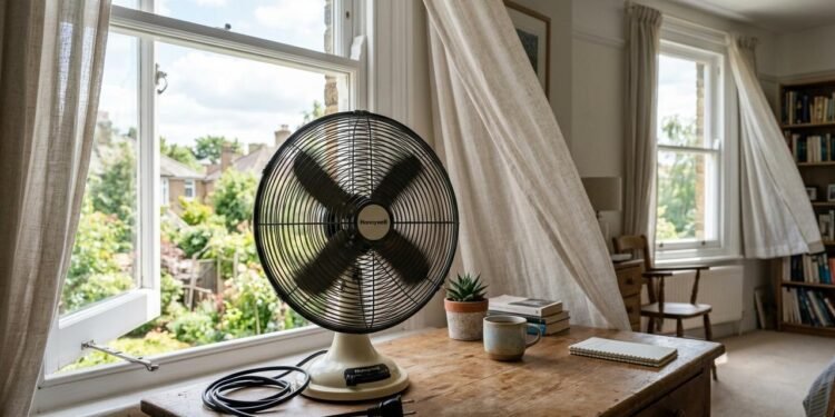 Se uma recebe vento diretamente e outra oferece uma saída mais livre, forma-se um corredor de ar que pode atravessar portas, corredores e quartos até alcançar as pás do ventilador.