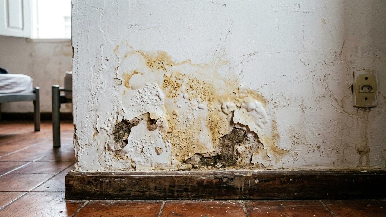 infiltração água do vizinho