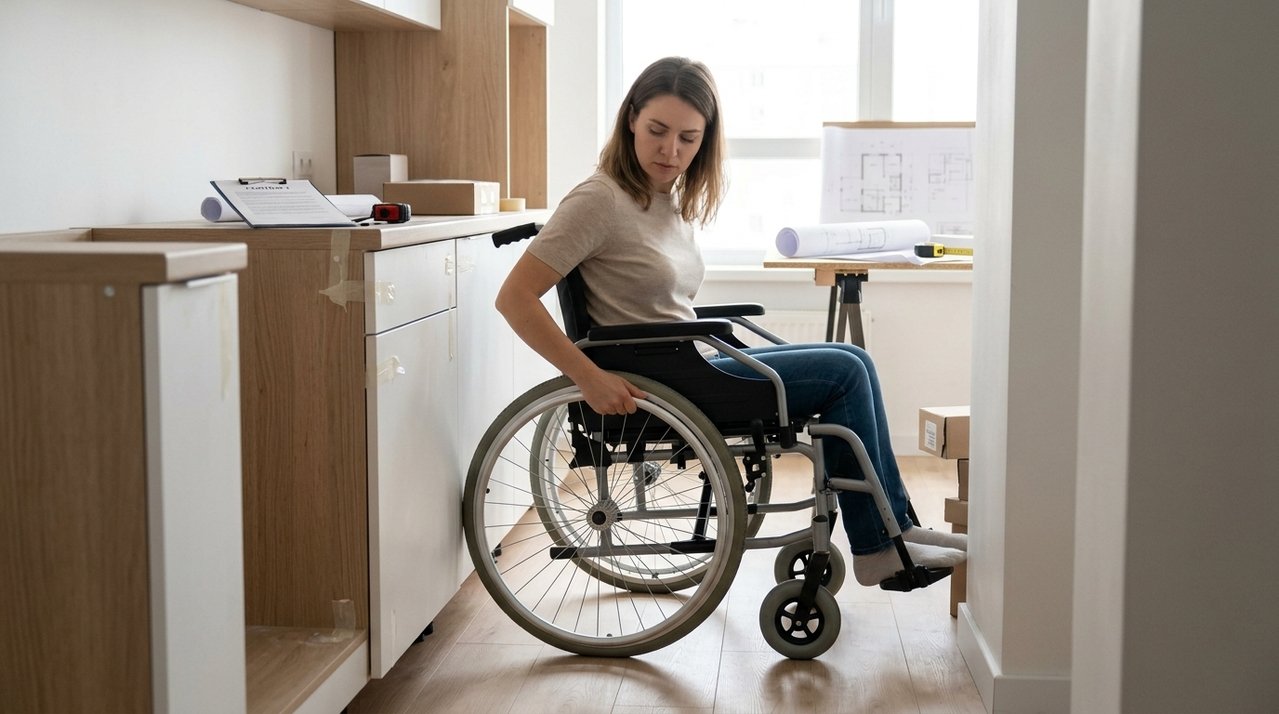 Família encomenda móveis especiais para adaptar a casa de pessoa com deficiência, paga R$ 34 mil e descobre na instalação que medidas impedem a passagem correta da cadeira de rodas