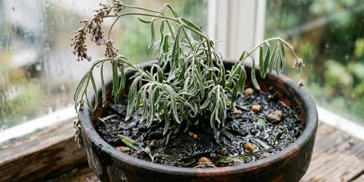 lavanda murchando